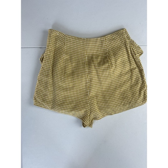 TULAROSA Casey Gingham Skirt/Skort Butter Yellow Size S Revolve‎ Festival - Picture 6 of 12